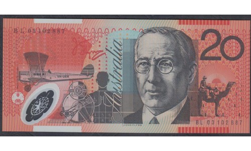 Австралия 20 долларов 2003 года, Полимер (AUSTRALIA 20 Dollars 2003, Polymer) P 59b: UNC