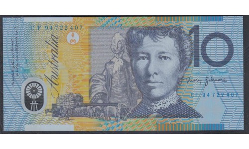 Австралия 10 долларов 1994 года, Полимер (AUSTRALIA 10 Dollars 1994, Polymer) P 52а: UNC