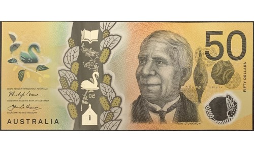 Австралия 50 долларов 2018 года, Полимер (AUSTRALIA 50 Dollars 2018, Polymer) P65 : UNC