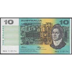 Австралия 10 долларов 1974-1991 года (AUSTRALIA 10 Dollars 1974-1991) P 45f: XF/aUNC