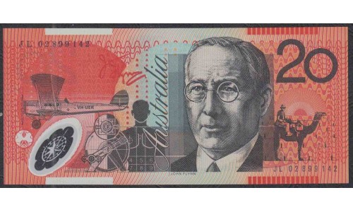 Австралия 20 долларов 2002 года, Полимер (AUSTRALIA 20 Dollars 2002, Polymer) P 59a : UNC