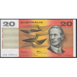 Австралия 20 долларов  1974-1994 г. (AUSTRALIA 20 Dollars 1974-1999) P 46e: UNC--