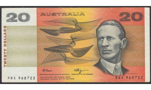 Австралия 20 долларов 1974-1994 г. (AUSTRALIA 20 Dollars 1974-1994) P 46g: XF