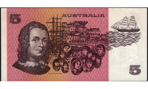 Австралия 5 долларов (1983) (AUSTRALIA 5 Dollars (1983)) P 44d : UNC