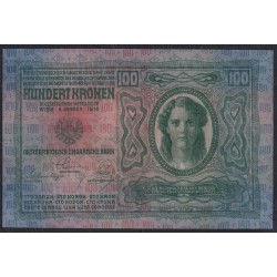 Австрия 100 крон 1912 года (Austria 100 kronen 1912 year) P 12 : UNC