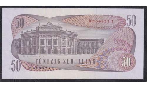 Австрия 50 шиллингов 1970 года (Austria 50 Schilling 1970 year) P 143 : UNC