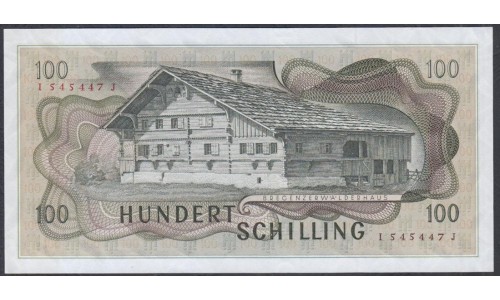 Австрия 100 шиллингов 1969 года (Austria 100 Schilling 1969 year) P 146 : UNC