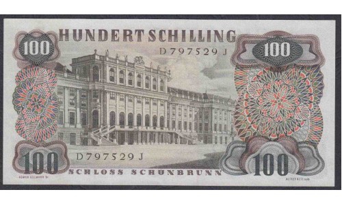 Австрия 100 шиллингов 1960 года (Austria 100 Schilling 1960 year) P 138: UNC