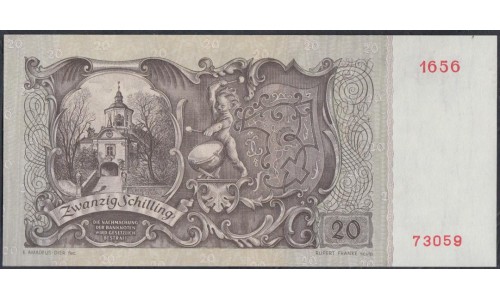 Австрия 20 шиллингов 1950 года (Austria 20 Schilling 1950) P 129a: aUNC/UNC