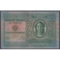 Австрия 100 крон 1912 года (Austria 100 kronen 1912 year) P 12 : XF