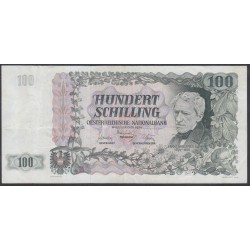 Австрия 100 шиллингов 1954 года (Austria 100 Schilling 1954) P 133: VF/XF