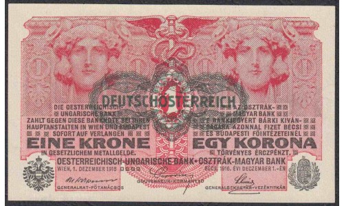 Австрия 1 крона 1919 года (Austria 1 krone 1919 year) P 49 : UNC-