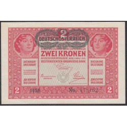 Австрия 2 кроны 1919 года (Austria 2 kronen 1919 year) P 50 : UNC