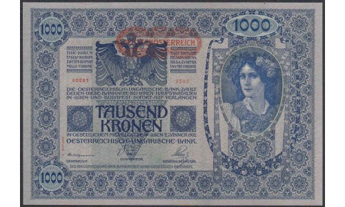 Австрия 1000 крон 1919 года (Austria 1000 kronen 1919 year) P 60: UNC