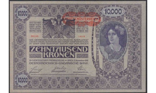 Австрия 10000 крон 1919 года (Austria 10000 kronen 1919 year) P 66: UNC