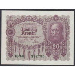 Австрия 20 крон 1922 года (Austria 20 kronen 1922 year) P 76 : UNC