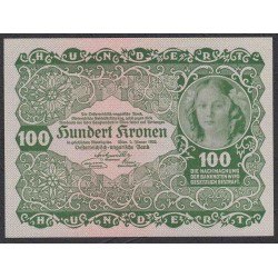 Австрия 100 крон 1922 года (Austria 100 kronen 1922 year) P 77 : UNC