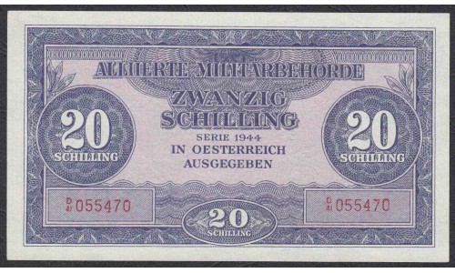 Австрия 20 шиллингов 1944 года (Austria 20 Schilling 1944 year) P 107 : UNC
