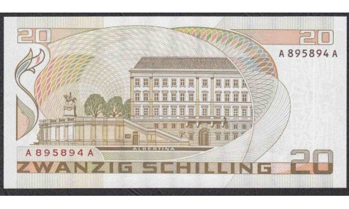 Австрия 20 шиллингов 1986 года (Austria 20 Schilling 1986 year) P 148 : UNC