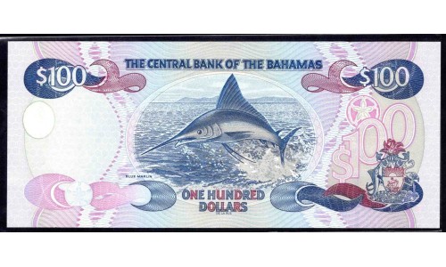 Багамские Острова 100 долларов 2000 г. (BAHAMAS 100 Dollars 2000) P 67: UNC