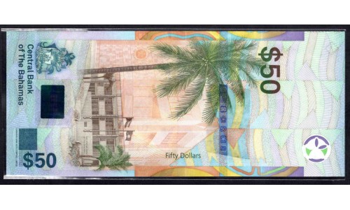 Багамские Острова 50 долларов 2019 г. (BAHAMAS 50 Dollars 2019) PNew:Unc