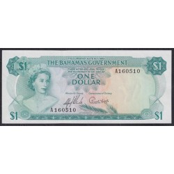 Багамские Острова 1 доллар 1965 г. (BAHAMAS 1 Dollar  L. 1965) P 18a: UNC 