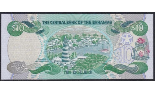 Багамские Острова 10 долларов 2000 г. (BAHAMAS 10 Dollars 2000) P 64: UNC