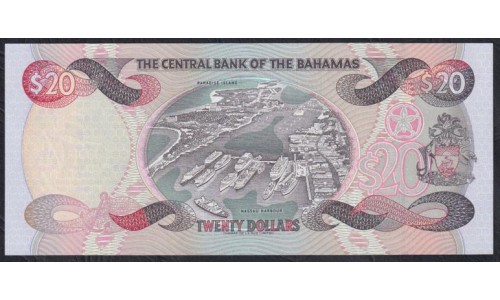 Багамские Острова 20 долларов 1997 г. (BAHAMAS 20 Dollars 1997) P 65: UNC