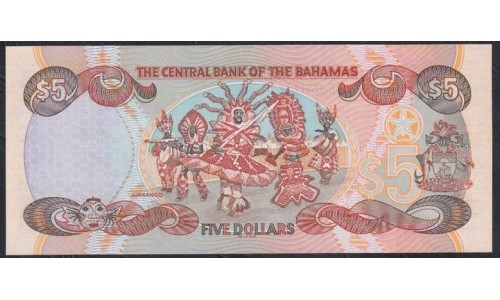 Багамские Острова 5 долларов 2001 год, W433910 (BAHAMAS 5 Dollars 2007) P 63b: UNC
