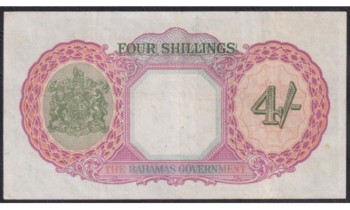 Багамские Острова 4 шиллинга L.1936 (BAHAMAS 4 Shillings Bahamas Government L. 1936) P 9e: XF 