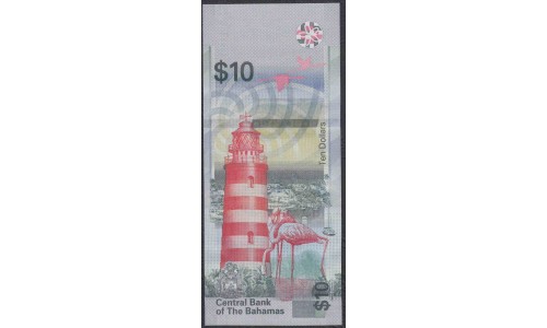 Багамские Острова 10 долларов 2020 г. (BAHAMAS 10 Dollars 2020) P W87: UNC