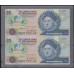 Багамские Острова 1 доллар L. 1974 (1992) г., неразрезанная пара, выпуск к 500 летью открытия Багамских островов, Полный комплект. (BAHAMAS 1 Dollar L. 1974 (1992)) P 50: UNC