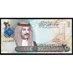 Бахрейн 20 динар L. 2006 г. (BAHRAIN 20 Dinars L. 2006 g.) P29:Unc