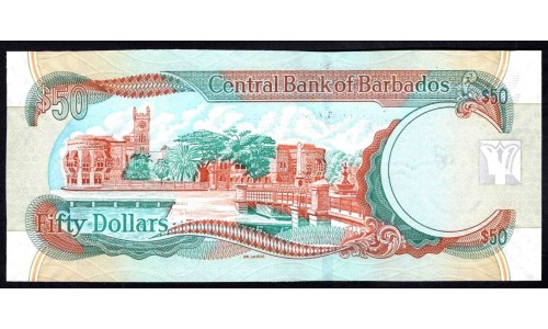 Барбадос 50 долларов 2007 г. (BARBADOS 50 Dollars 2007) P70а:Unc
