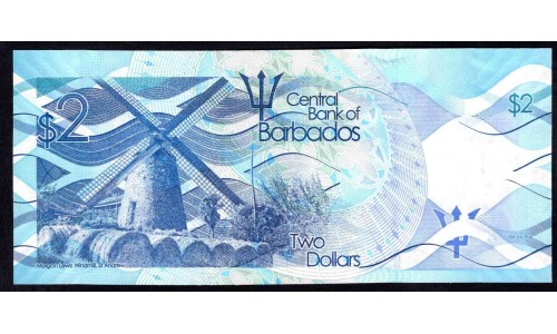 Барбадос 2 доллара 2013 г. (BARBADOS 2 Dollars 2013) P73а:Unc