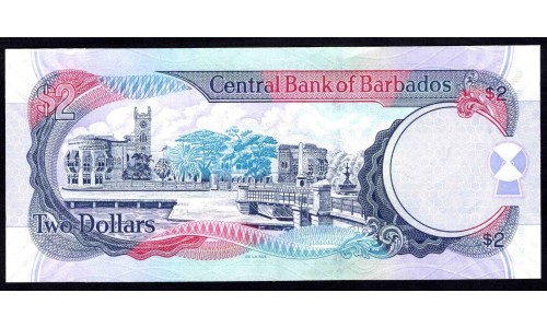 Барбадос 2 доллара 2007 г. (BARBADOS 2 Dollars 2007) P66а:Unc