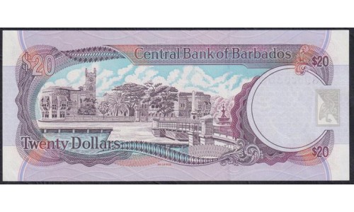 Барбадос 20 долларов ND (1999) (BARBADOS 20 Dollars ND (1999)) P 57: UNC