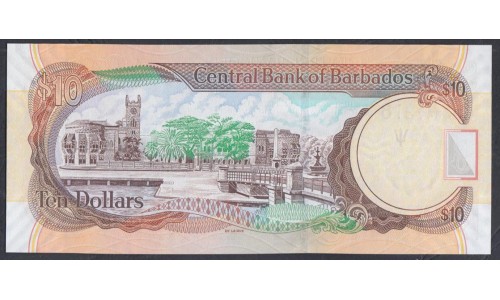 Барбадос 10 долларов 2007 г. (BARBADOS 10 Dollars 2007) P68a: UNC