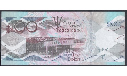 Барбадос 100 долларов 2016 год (BARBADOS 100 Dollars 2016) P 78b: UNC