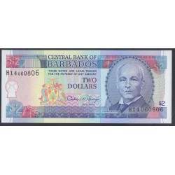 Барбадос 2 доллара ND (1995)  (BARBADOS 2 Dollars ND (1995)) P 46: UNC