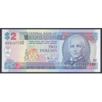 Барбадос 2 доллара ND (1999)  (BARBADOS 2 Dollars ND (1999)) P 54b: UNC