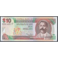 Барбадос 10 долларов ND (2000)  (BARBADOS 10 Dollars ND (2000)) P 62: UNC
