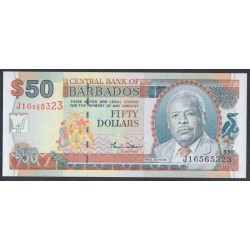 Барбадос 50 долларов ND (2000)  (BARBADOS 50 Dollars ND (2000)) P 64: UNC