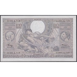 Бельгия 100 франков / 20 белгас 04.08.1943 (BELGIUM 100 Frank / 20 Belgas 04.08.1943) P 107(4-10): UNC--