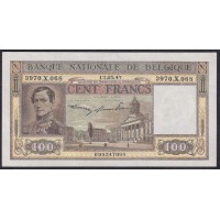 Бельгия 100 франков 12.05.47 (BELGIUM  100 Francs 12.05.47) P 126(2-1): UNC-