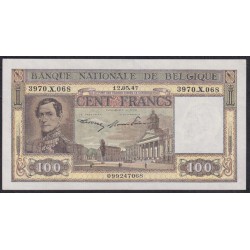 Бельгия 100 франков 12.05.47 (BELGIUM  100 Francs 12.05.47) P 126(2-1): UNC-