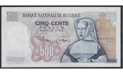 Бельгия 500 франков 25.04.1975 года (BELGIUM  500 Francs 25.04.1975) P 135b(4): UNC 