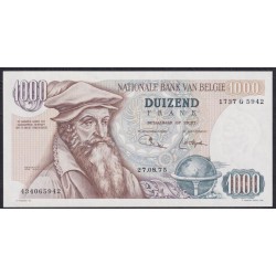 Бельгия 1000 франков 1975 года, 27.08.1975 года (BELGIUM 1000 Francs 27.08.1975) P 136b(4) : UNC-