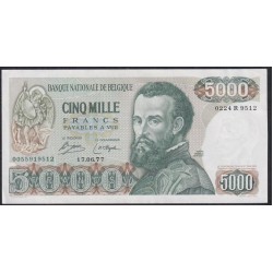 Бельгия 5000 франков 16.07.1977 год (Belgium 100 francs 16.07.1977) P 137(4): aUNC/UNC