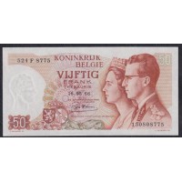Бельгия 50 франков 16.05.66 (Belgium 50 Franks 16.05.66) P 139(1): UNC